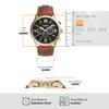 FLYNN Chronograph Brown Leather Watch