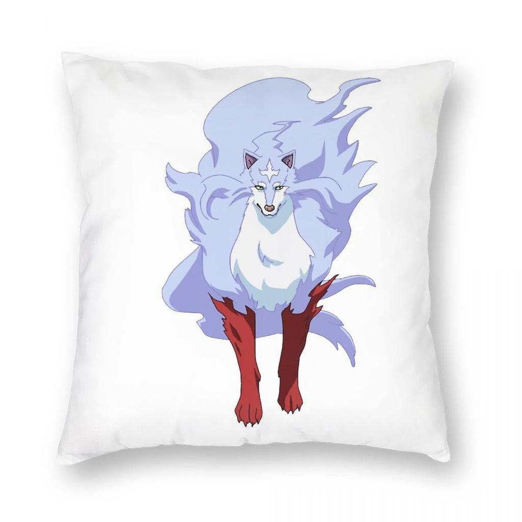 Fel Wolf Campfire Cooking Pillowcase Polyester Linen Velvet Printed Zip Decorative Bed Cushion Cover