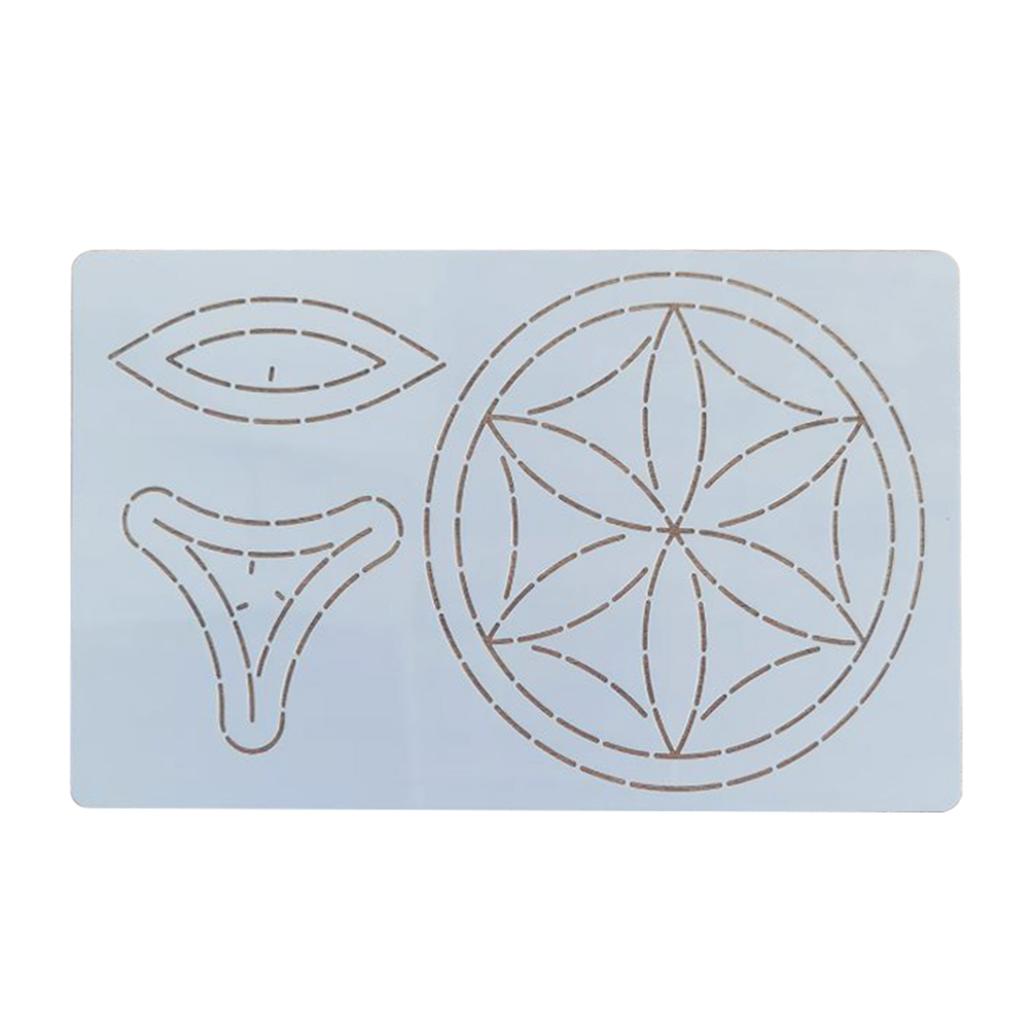 Plastic Stencil For DIY Patchworks Sewing Embroidery Patchworks Sewing Craft Templates For Embroidery Patchworks Sewing Craft