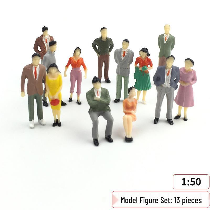 Architectural Sand Table Model Figures: Colored Miniature People & Railway Workers