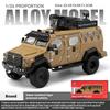 1/24 Scale Sword Toothed Tiger Explosion Proof Car Model Police Armored Off Road Vehicles Alloy Diecast Simulated Collectibles Present