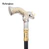 Golden White Rhinoceros Head Fashion Walking Stick Decorative Stick Cospaly Vintage Party Fashionable Walking Cane Crosier 91cm