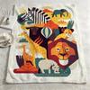 artist OOwen Daveyy Throw Warm Soft Flannel Blanket Multiuse for Sofa Bed Camping Travel Nap
