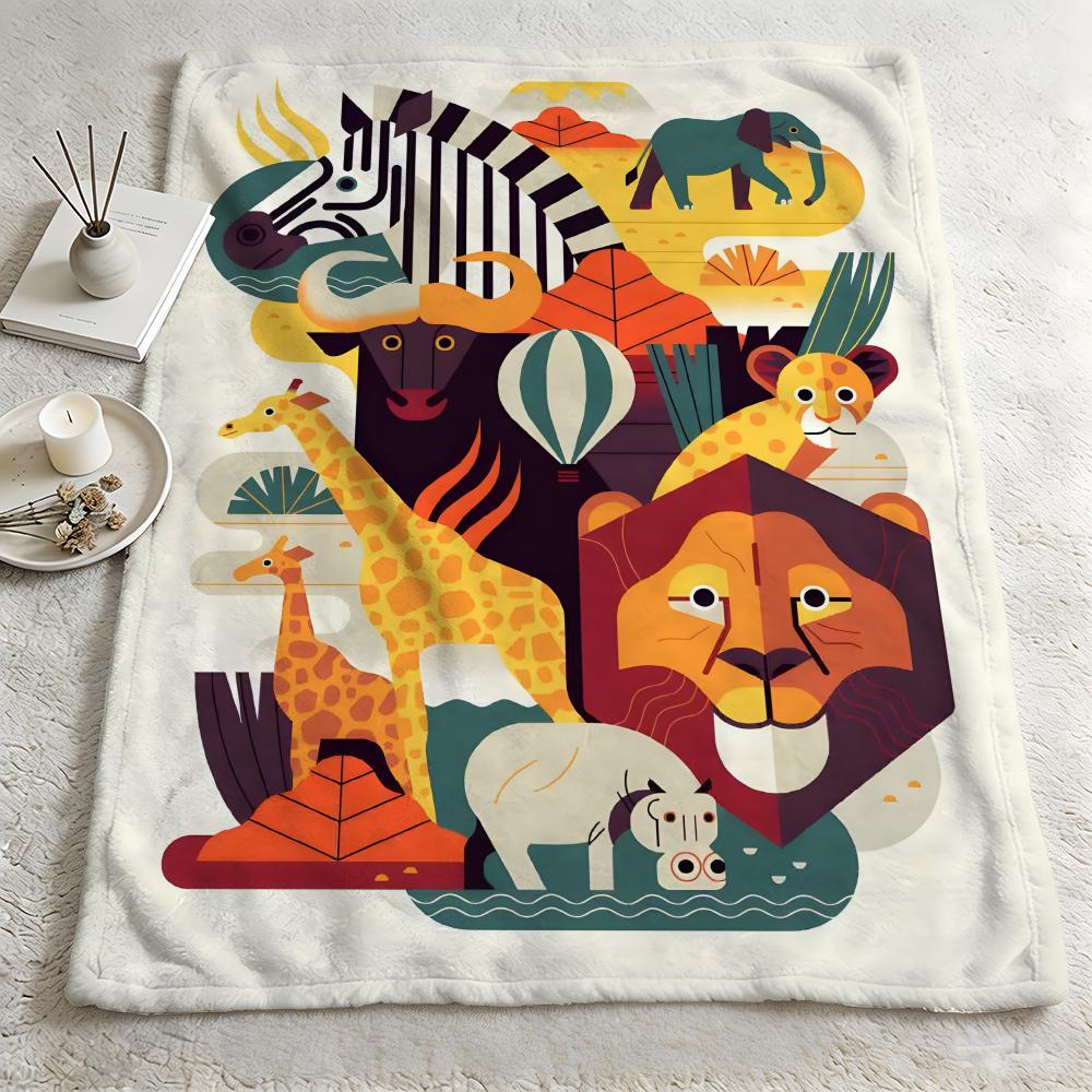 artist OOwen Daveyy Throw Warm Soft Flannel Blanket Multiuse for Sofa Bed Camping Travel Nap