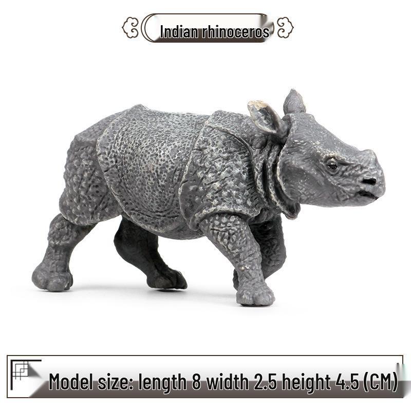 Realistic Rhinoceros Science Toy: African & Indian Models for Children's Cognitive Learning