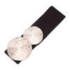Elastic Waist Belt 6cm Wide Fashionable Buckle Decor Sash Adjustable Stretchy Belt for Women Dresses Jeans Trousers