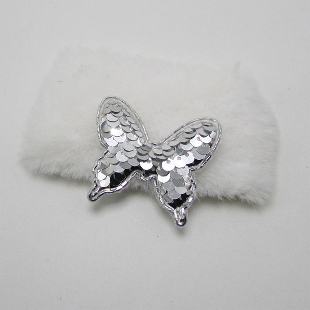 16ks 44*52mm Glitter Paillette Pads Náplasti Butterfly Appliques Pro řemeslné oděvy Šicí potřeby DIY Příslušenství ke sponkám do vlasů