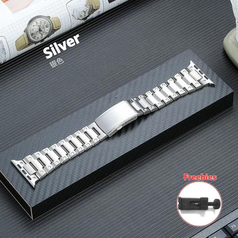 

Titanium Strap For Apple Watch Ultra Band 49mm 46mm 44mm 45mm 40mm 41mm 38mm 42mm metal Bracelet iWatch Series 10 9 8 7 6 5 4 3 SE bands 38mm 40mm 41mm