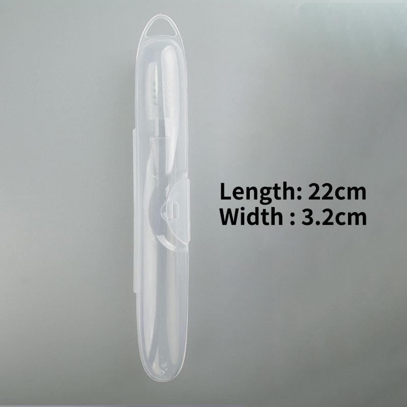 Portable Dustproof Toothbrush Storage Box Outdoor Travel Transparent Plastic Toothbrush Holder Toothpaste Storage And Organizer