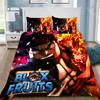 Cartoon 3D Game B-blox Fruits Duvet Cover Pillowcase Bedding Set Adult Boy Girl Bedroom Decoration Children Single Double S