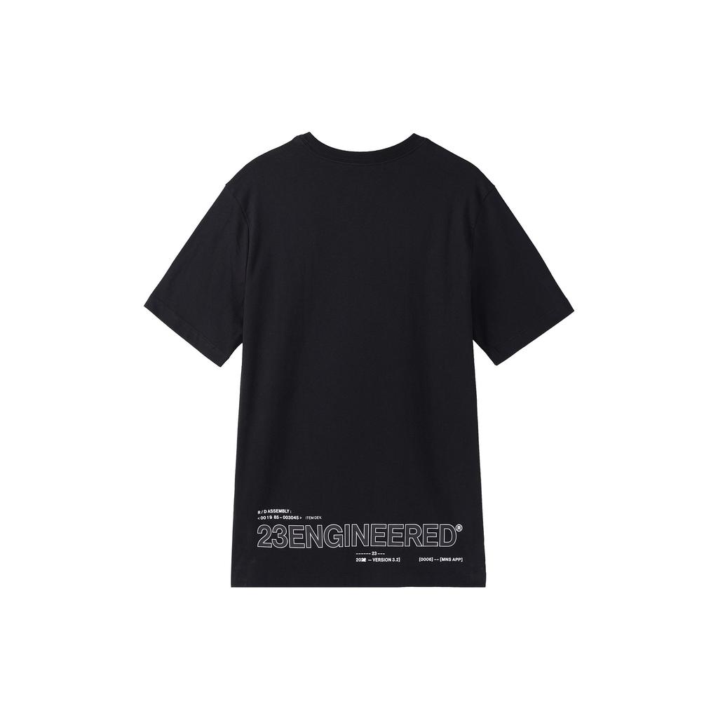 Jordan T Shirts Men's Black Crew Neck Moderate Straight Fit DQ7359-010