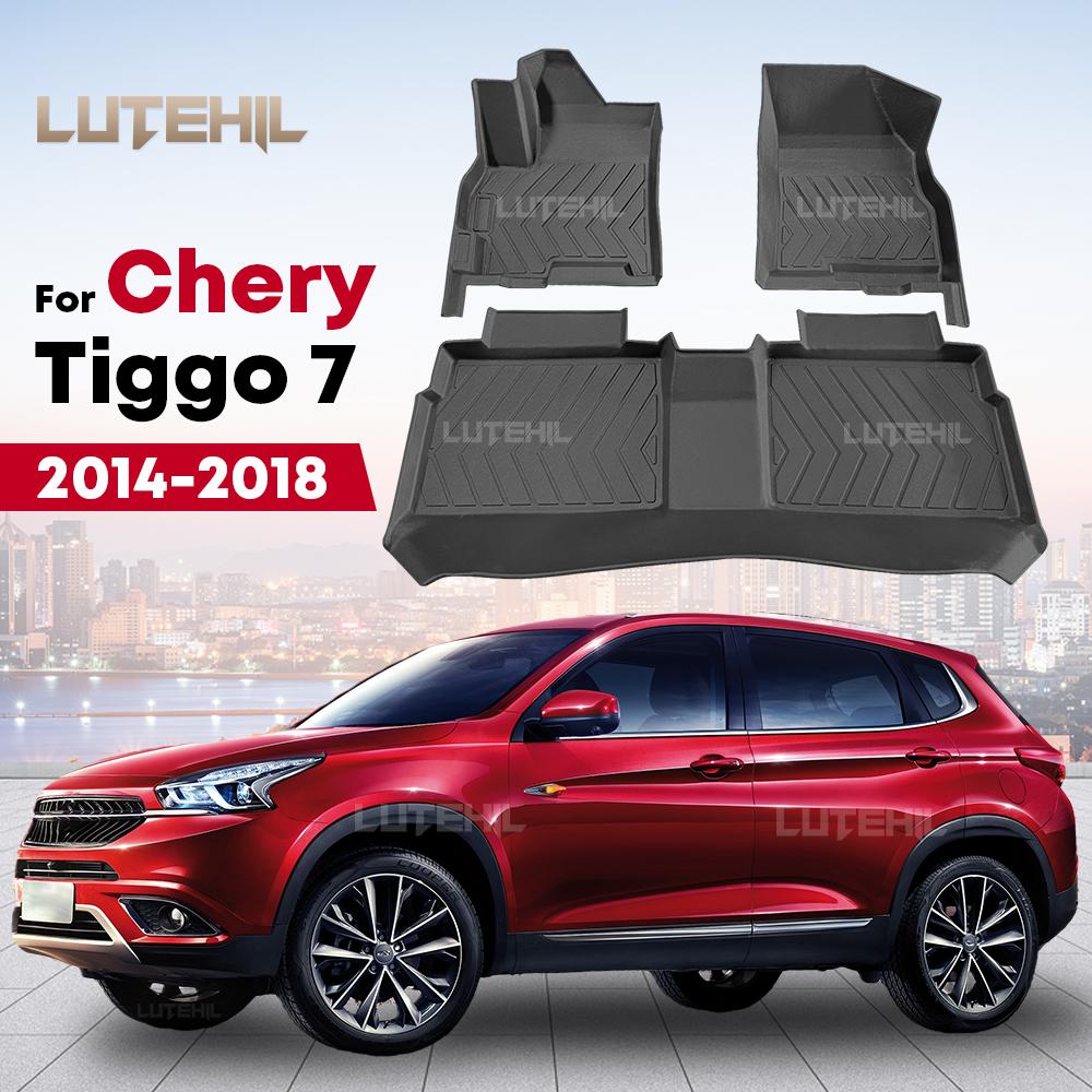 LUTEHIL For Chery Tiggo 7 2014-2018 2017 2016 2015 All-Weather TPE Floor Mat Carpet Cover Automotive Interior Accessorie