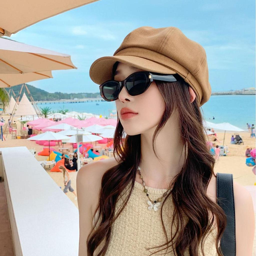 High-Quality Solid Color Octagonal Beret - 2025 Autumn Collection: Sweet, Literary-Inspired Cap