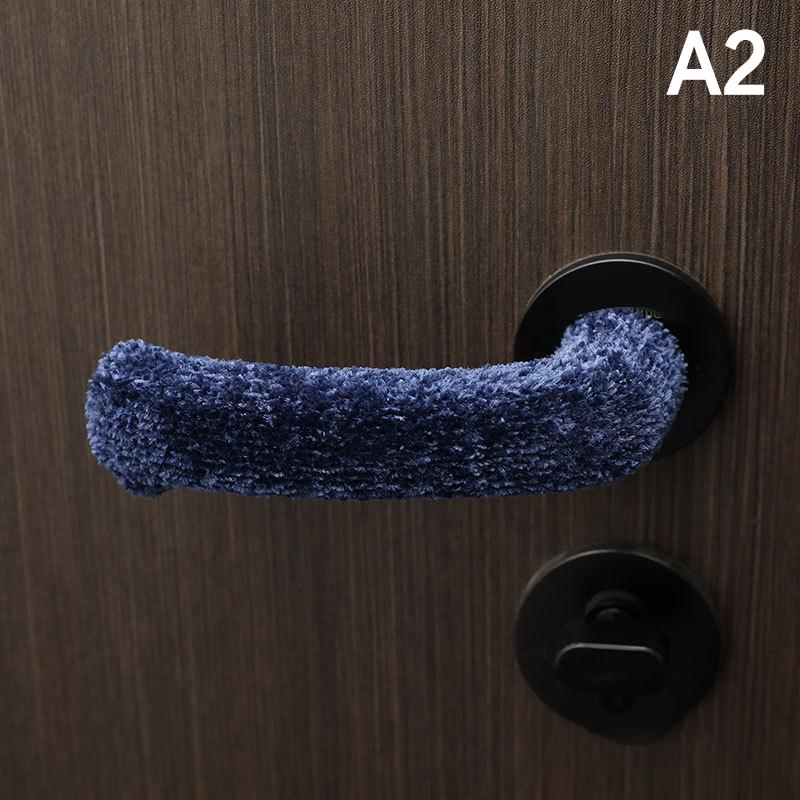 Room Door Handle Cover Warmer Door Handle Protector Anti-Slip Wear-Resistant Silent Thickened Chair Leg Socks Knit Door Decor