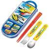Skater Lunch Box Trio Set Chopsticks Spoon Fork Plarail 24 For Children Antibacterial Treatment Easy To Open Sliding Type Made In Japan TACC2AG-A