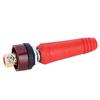 5pcs 1025 Square Quick Connectors European Connecting Welding Long Round Type Red