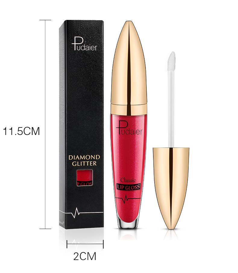 18 Matte To Shiny Glitter Liquid Lipstick Shiny Lip Gloss Diamond Waterproof Long Lasting Pearl Lipgloss Women Lip Makeup