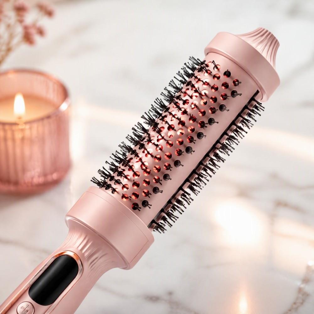 2 In 1 Curling And Straightening Hair Brush Curling Hair Styling Brush Hair Styling Comb Home Use