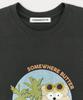 Sseomweeobeoteo Summer Butteree Over-Fit Top - Charcoal