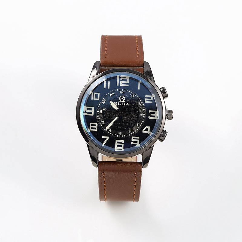 Men’s Retro Digital Quartz Watch: Fashionable Business Belt & Casual Style for Students