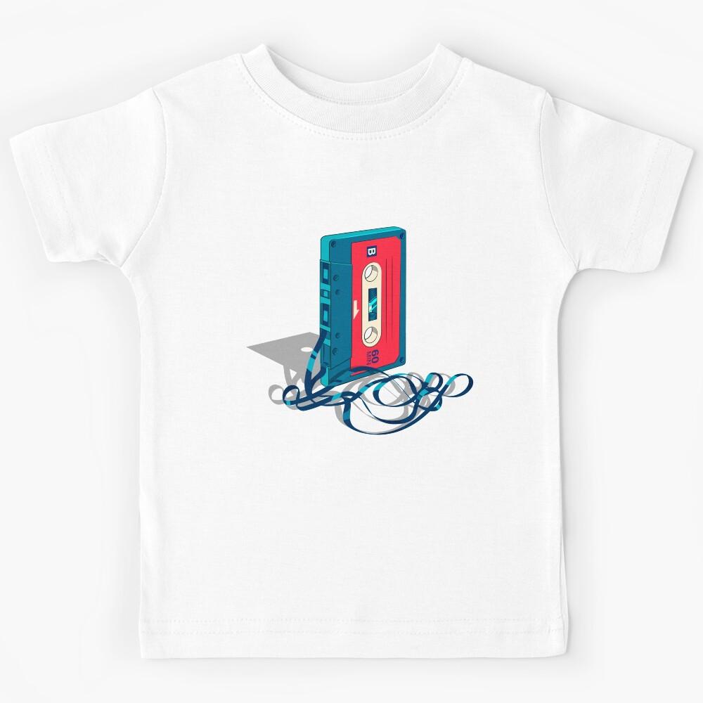 Cassette. Tape. Old. Unraveled. Classic Kids T-Shirt 150