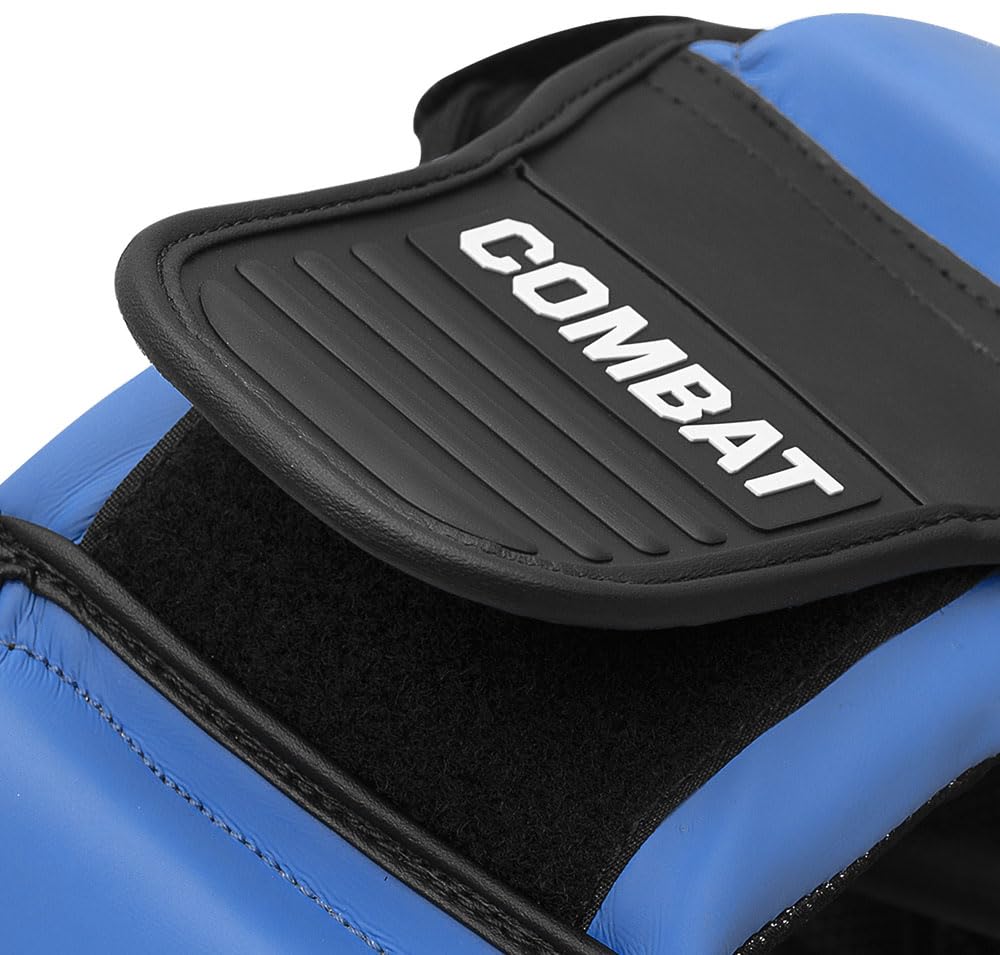 Adidas Combat Sports Combat 50 Training Blue for Boxing and Martial Arts Headguard, ADIC50HG, Rush/Black, Medium,