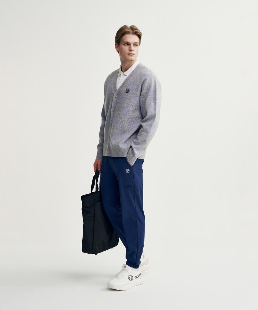 Sergio Tacchini M Daily V-Neck Cardigan (Melange Grey)