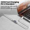 240W Mini Type C Adapter Fast Charging 80Gbps 16K@60Hz USB C Female To USB C Female Converter For PC Laptops Macbook