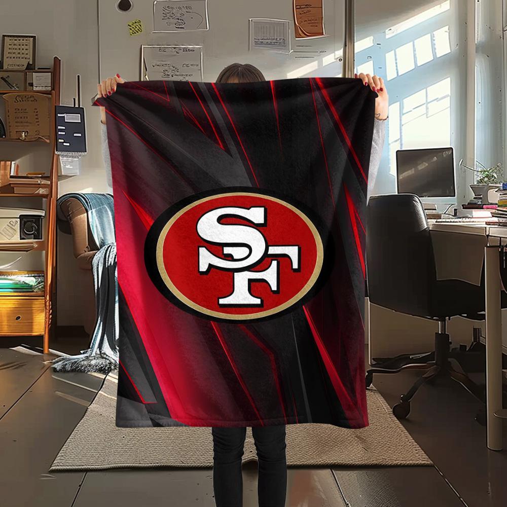 San Francisco 49ers Flannel Blanket, High quality Comfortable for All Seasons, Home Decor, Warmth and Comfort