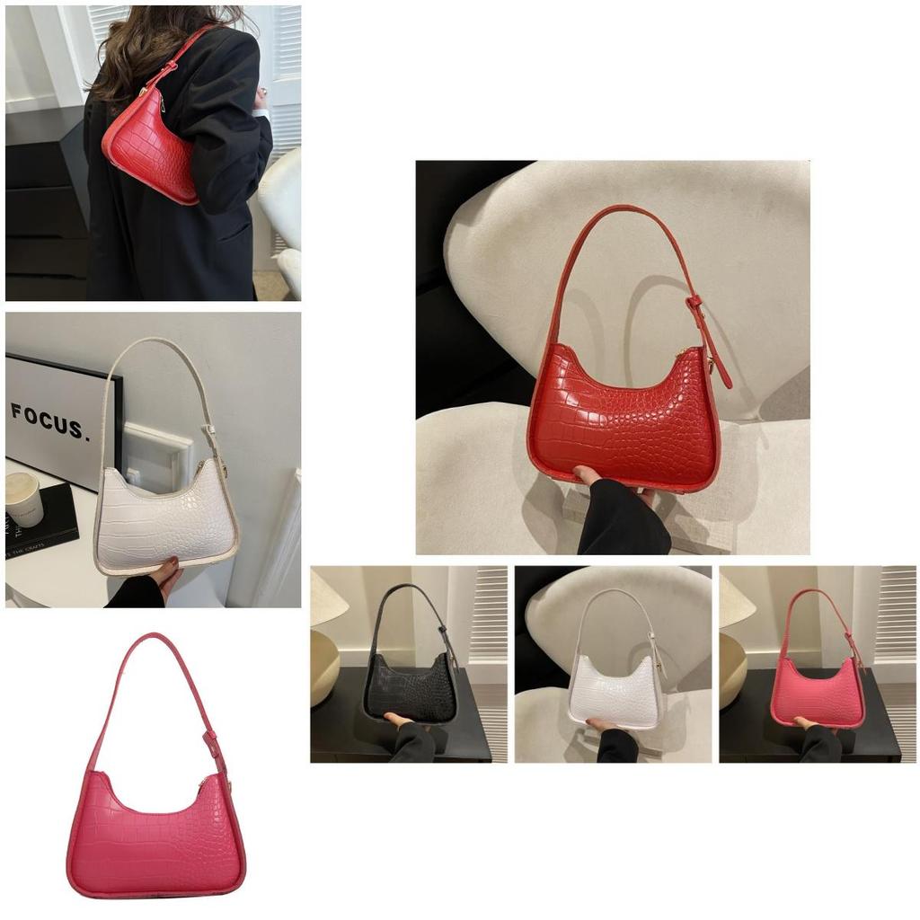 Trendy Korean Style Shoulder Bag For Women 2024 Winter New Stone Pattern
