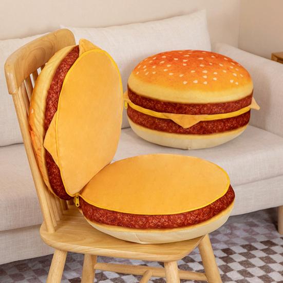40cm Plyšová hračka Hamburger PP bavlna výplň Útulný dotyk Mäkký Krásny Vankúš na chrbát Spoločník na spanie Simulácia 3D Plyšový Burger
