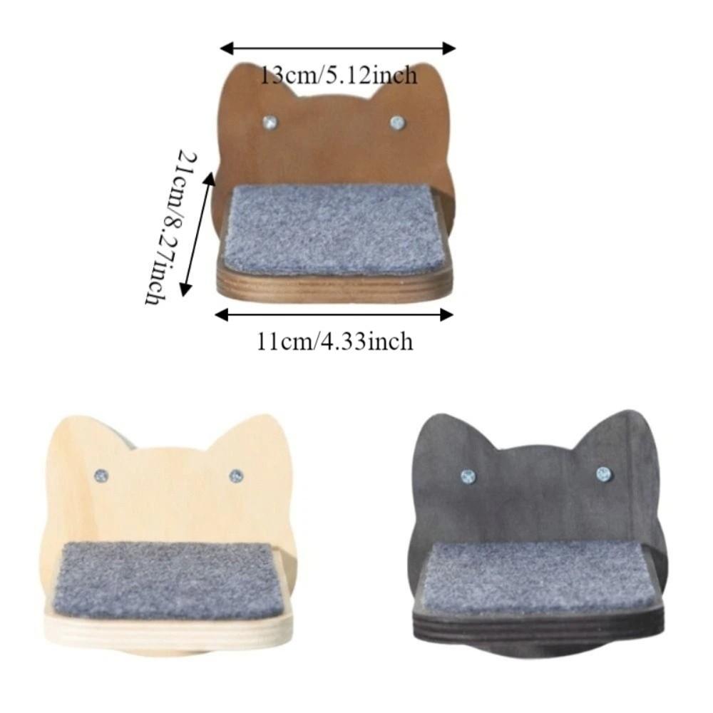 Scaffali da Arrampicata per Gatti in Legno Resistenti all'Usura Tappetini Graffiatoi Scala da Arrampicata per Gatti Gradini Sospesi Piattaforma di Salto Robusta per Gatti