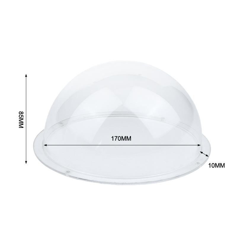 High Clarity Clear Security Camera Dome Cover Acrylic Hemisphere Replacement for Factory Outdoor Surveillance Use