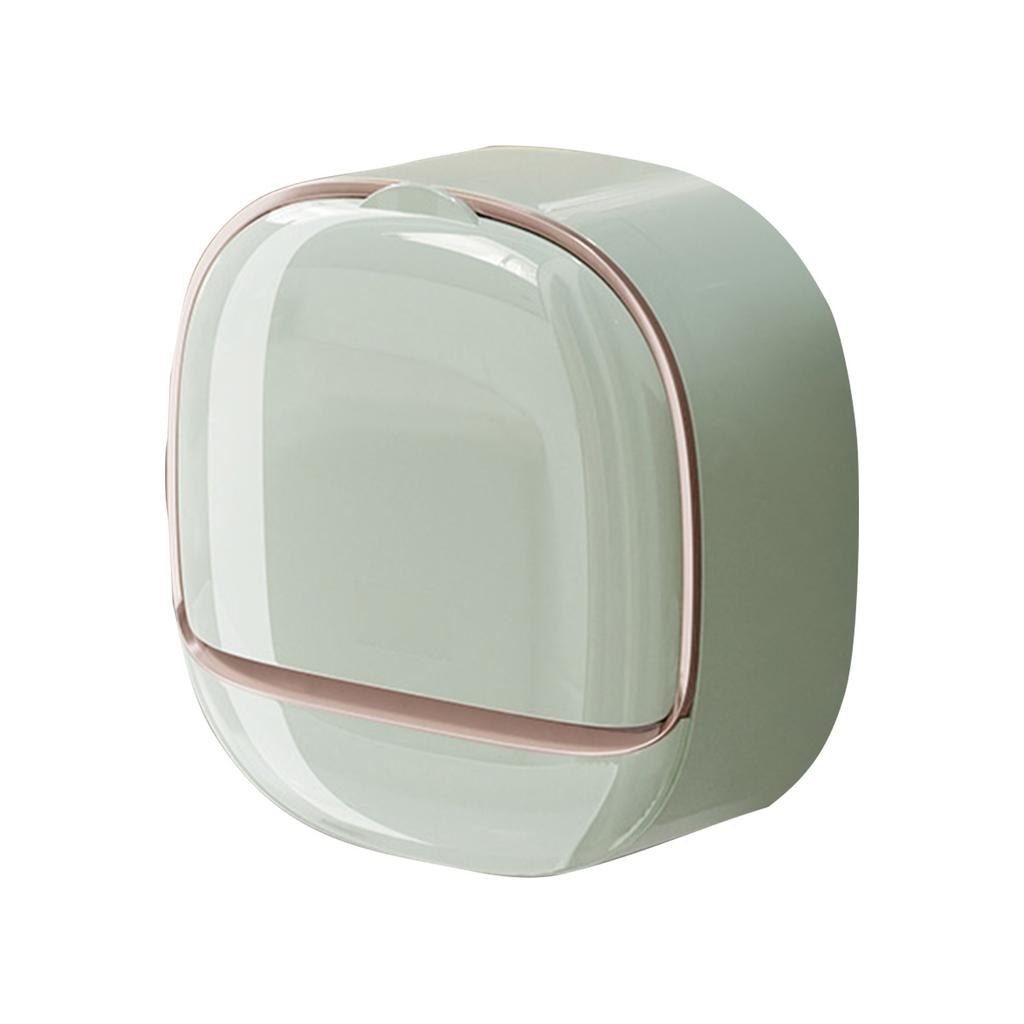 Deluxe Soap Holder With Tray, Wall Mounted Soap Box With Flip Lid For Bathroom, Waterproof Soap Holder