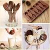 Silicone Chocolate Mold 3D Spoon Baking Mold Non-stick Biscuit Cake Jelly Candy Mold DIY Hand Baking Tools Kitchen Accessories