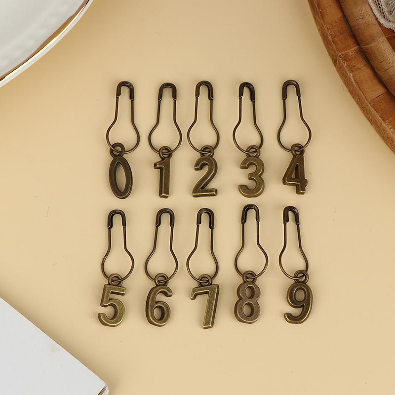 

Knitting Stitch Markers Counting Stitch Locking Stitch Markers Numbered Bead Chain Oil Drip Design Hand Knitting Crochet Tools