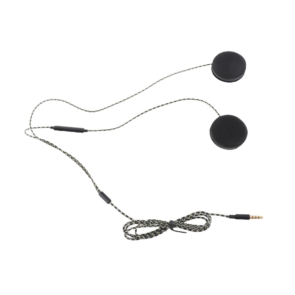 Kabelgebundene Kopfhörer Motorrad Gegensprechanlage Helm Hochwertiges 3,5-mm-Musik-Headset Freihändig mit HD-Mikrofon für