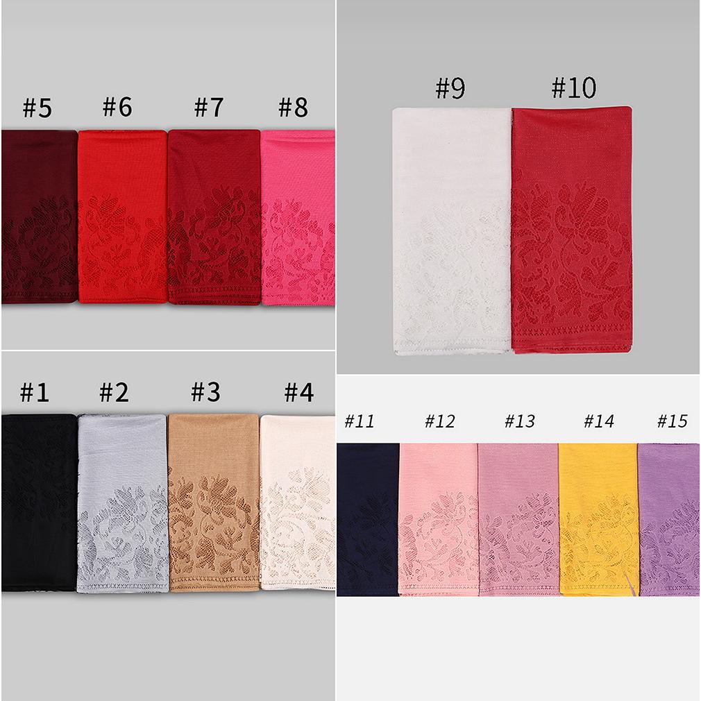 60x170cm Lace Fringe Hijab, Headscarf Shawl for Women