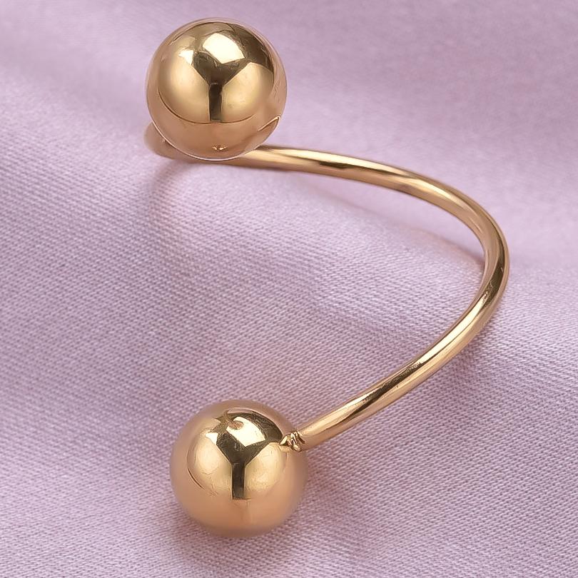 Personality Minimalism Open Adjustable Beads Ring Waterproof Stainless Steel Rings For Women Men Accessories Finger Jewelry Gift