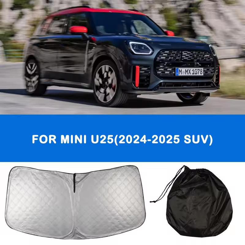 Car Front Window Sunshade Sun Visor For MINI COOPER F56 F55 F60 R55 R56 R60 R61 J01 J05 U25 F65 F66 UV Protection Accessories