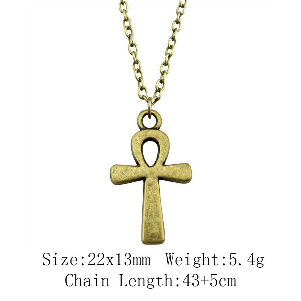 Birthday Gifts Boho Necklace Cross Skull Necklace On The Neck 43cm Chain Women's Bag Long Necklace