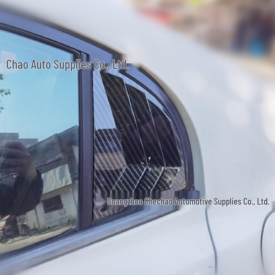 8th Gen Civic (06-10) Mustang-Style Carbon Fiber Rear Window Louvers, Exterior Decoration