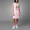 Adidas Originals SS23 Adicolor 70s Retro Series Logo Letter Print V-Neck Sleeveless Dress Women Dresses Pink IK7860