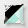 Mint Geometric Cushion Cover Polyester 45X45CM Pillowcase Home Decorative Throw Pillow Covers