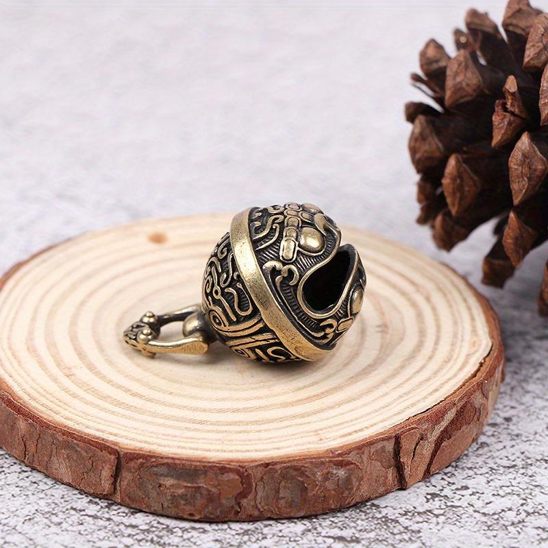 Lucky Brass Handicraft Die Casting Drop Bell Key Car Button Wind Bell Sect Bronze Bell Creative Gift Fengshui Home Pendant