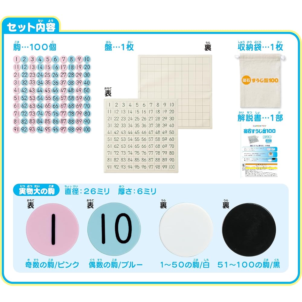 Kumon Publishing Magnetic Number Board JB-026 Educational Toy for Ages 3 and Up