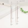 925 Sterling Silver Fashion Classic Tassel Butterfly Earrings Birthday Party Anniversary Gift