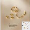 Fine Jewelry 925 Silver Hoop Earring for Women Micro Inlay Zircon 925 Sterling Silver Earrings Circle Pendant Earrings