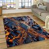 PCB Circuit Board 3D Chip CPU Carpet Rug for Bedroom Living Room Home Sofa Decoration,Children Game Large Decor Floor Mat Gift