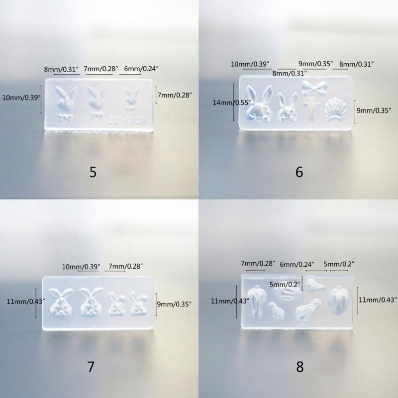 DIY 3D Silicone Nail Art Decortive Design Mold Nail Art Making Tools Mould